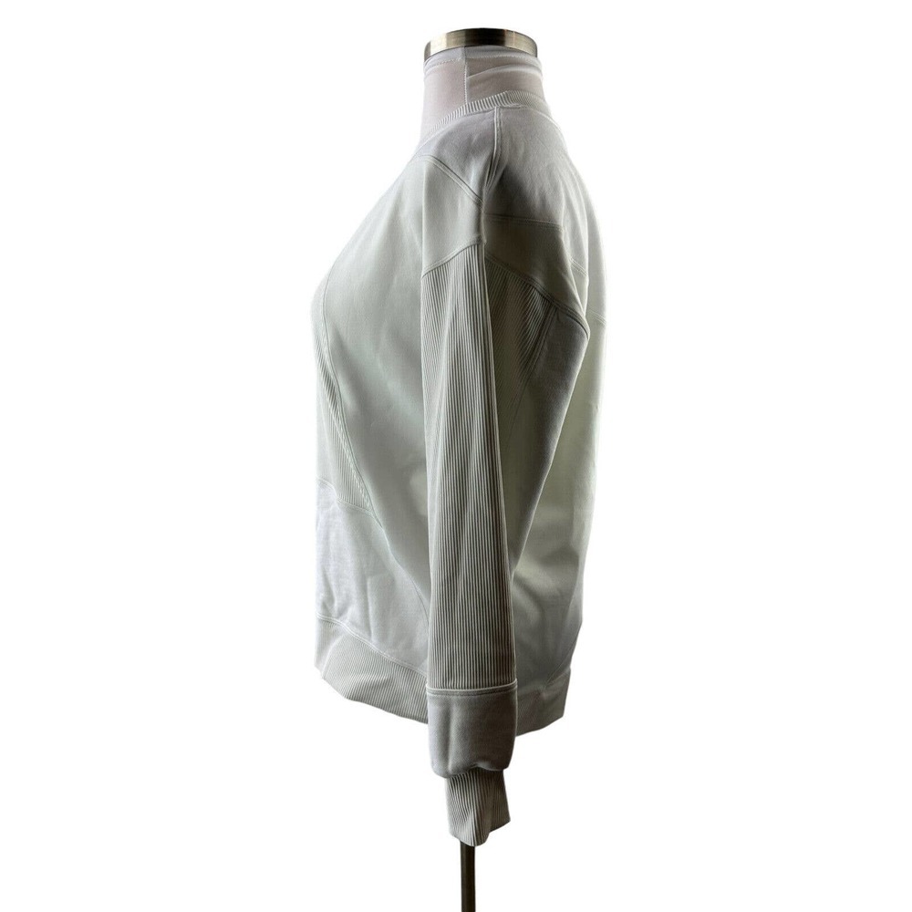 Lululemon Perfectly Oversized Crew Patch Sweatshirt Off White Limited Edition 8 - Picture 7 of 11
